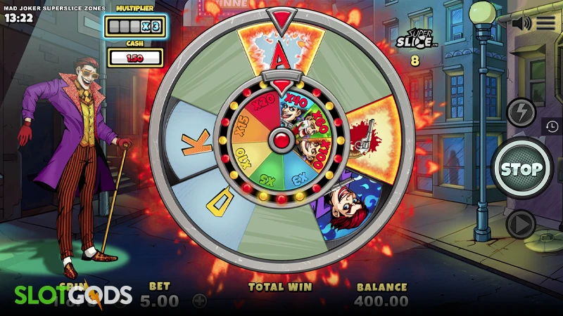 Mad Joker Zones SuperSlice Slot - Screenshot 4