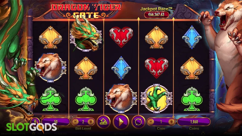 Dragon Tiger Gate Slot - Screenshot 