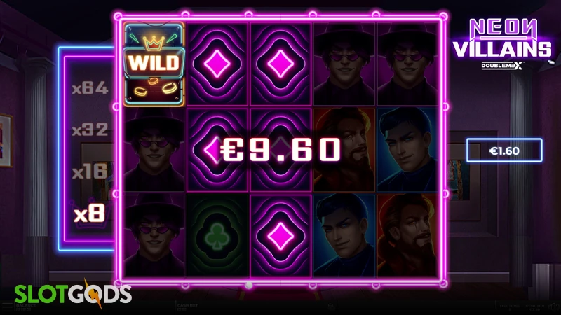Neon Villains DoubleMax Slot - Screenshot 2