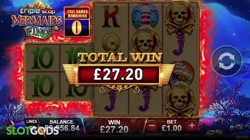 Triple Stop Mermaids Find Slot - Screenshot 4
