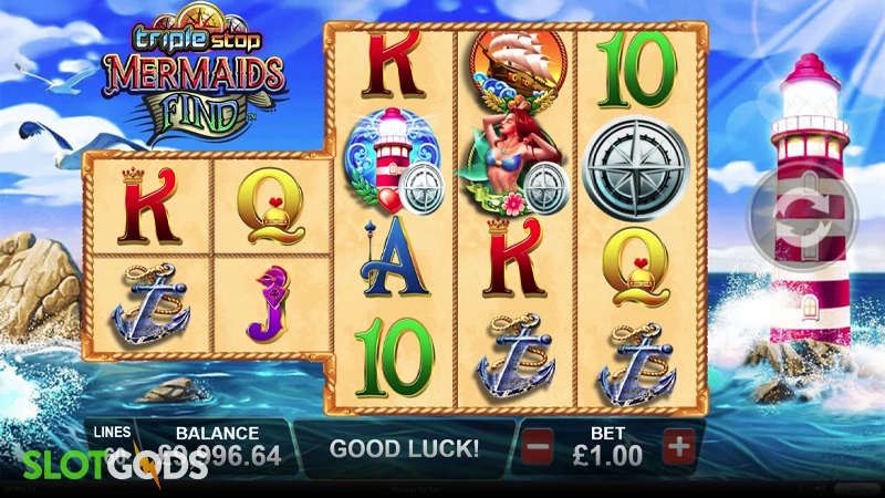Triple Stop Mermaids Find Slot - Screenshot 2