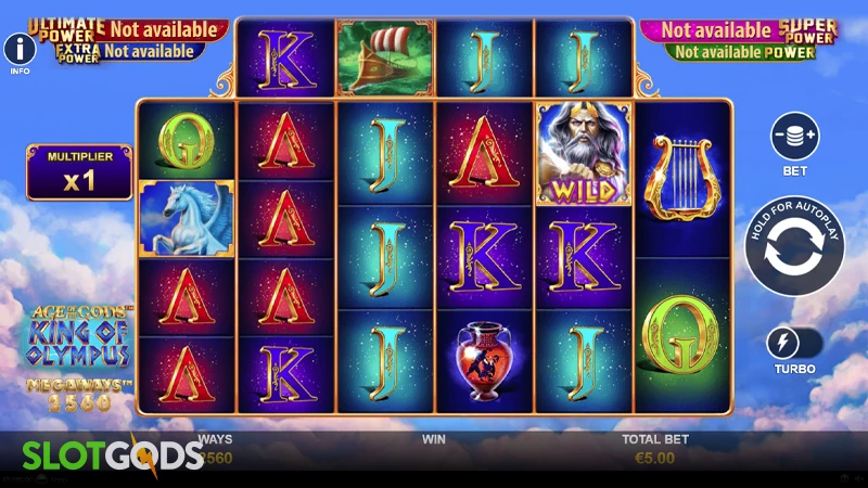 Age of the Gods: King of Olympus Megaways Slot - Screenshot 