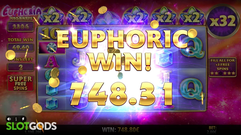 Euphoria Megaways Slot - Screenshot 4