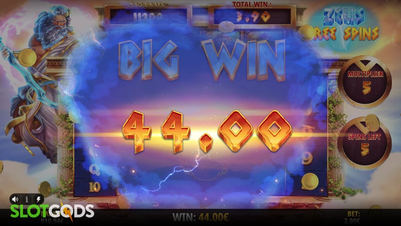 Olympus Zeus Megaways Slot - Screenshot 4