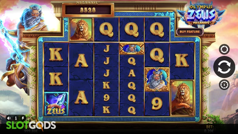 Olympus Zeus Megaways Slot - Screenshot 