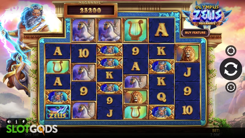 Olympus Zeus Megaways Slot - Screenshot 2