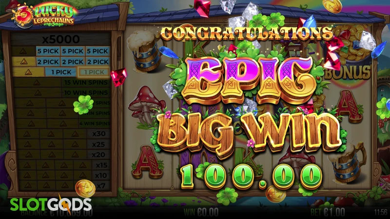 3 Lucky Leprechauns Slot - Screenshot 4