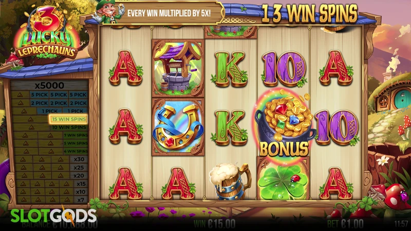 3 Lucky Leprechauns Slot - Screenshot 2