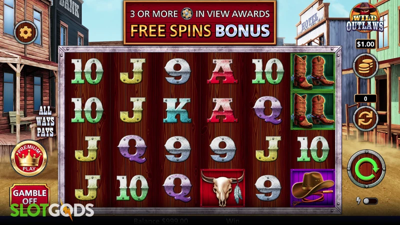 Wild Outlaws Slot - Screenshot 