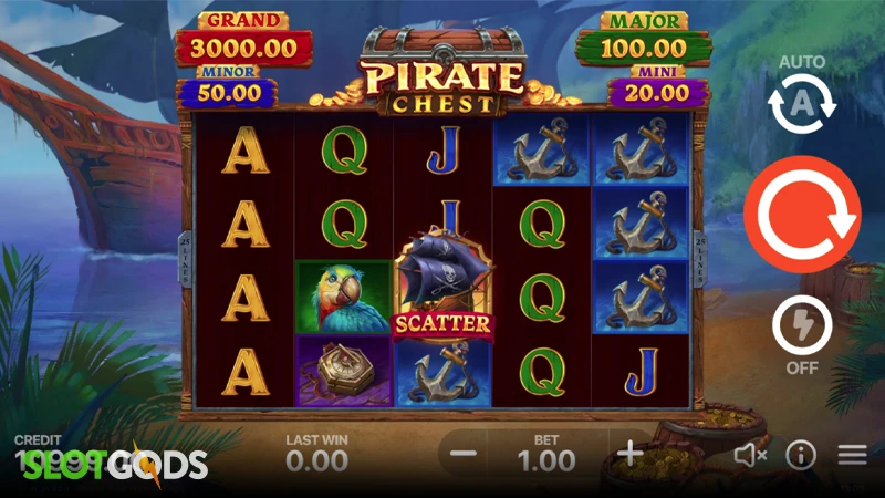 Pirate Chest: Hold and Win Slot - Screenshot 