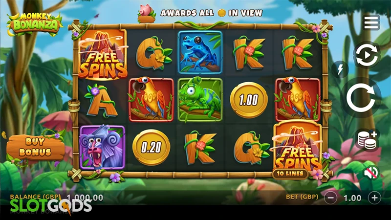 Monkey Bonanza Slot - Screenshot 