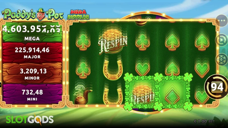 Paddy's Pot Mega Moolah Slot - Screenshot 2