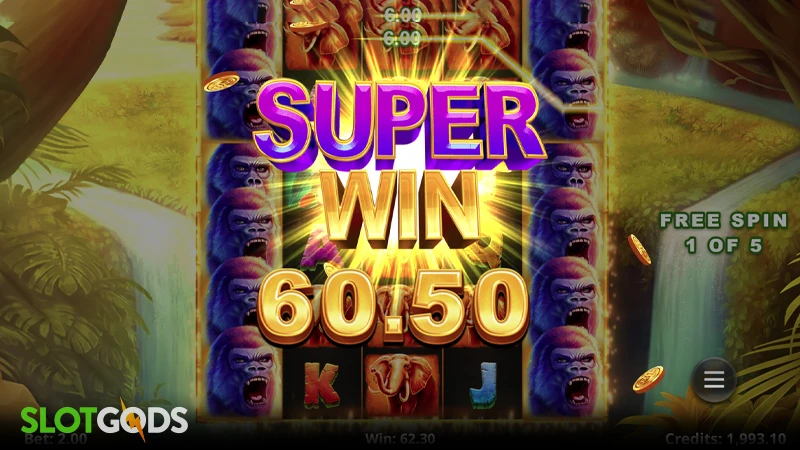 Action Boost Gorilla Gems Slot - Screenshot 4