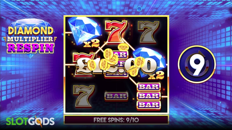 Diamond Multiplier Respin Slot - Screenshot 2