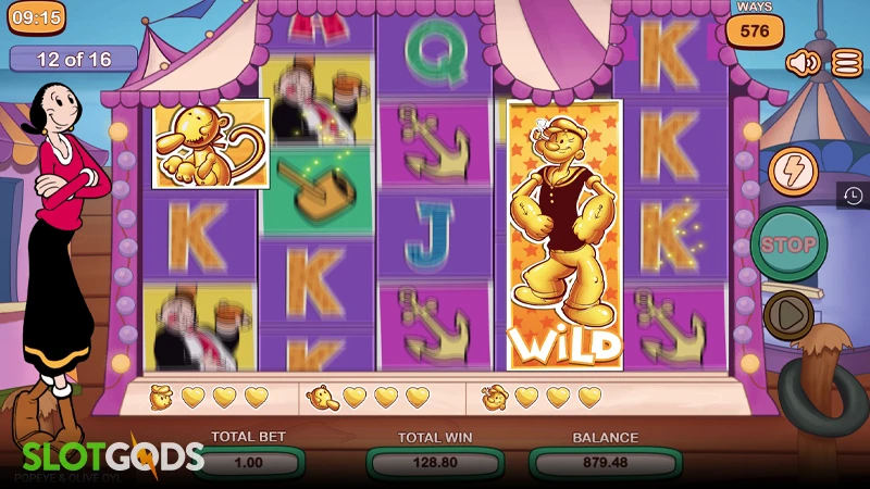 Popeye & Olive Oyl Slot - Screenshot 3