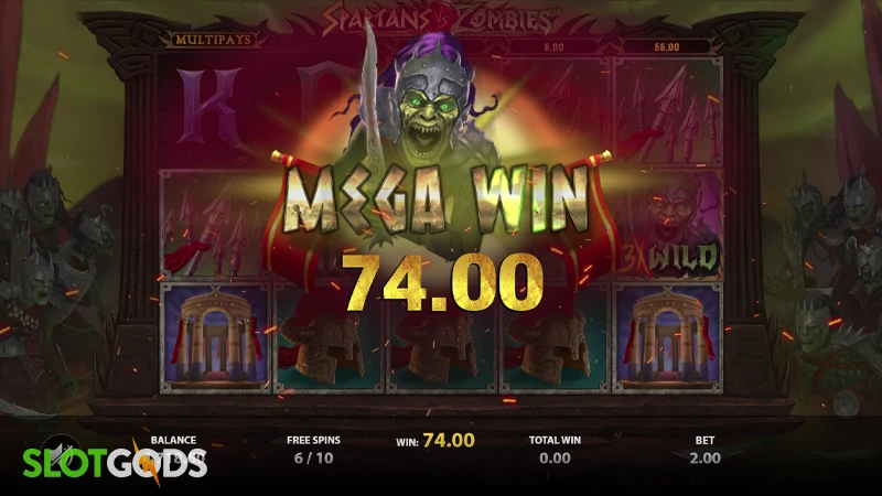 Spartans vs Zombies Slot - Screenshot 4