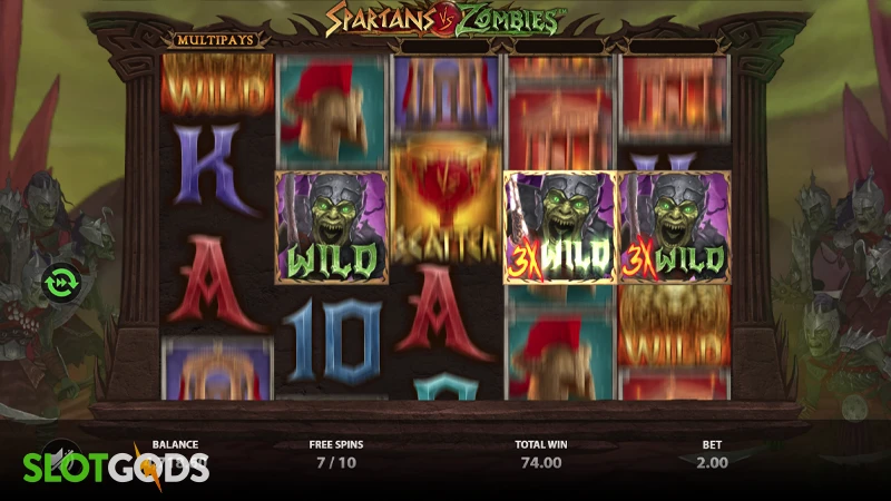 Spartans vs Zombies Slot - Screenshot 2