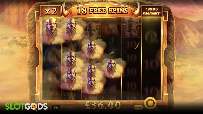 Buffalo Mania Megaways Slot - Screenshot 2