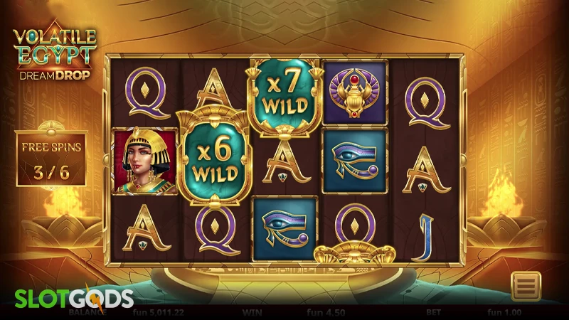 Volatile Egypt Dream Drop Slot - Screenshot 3