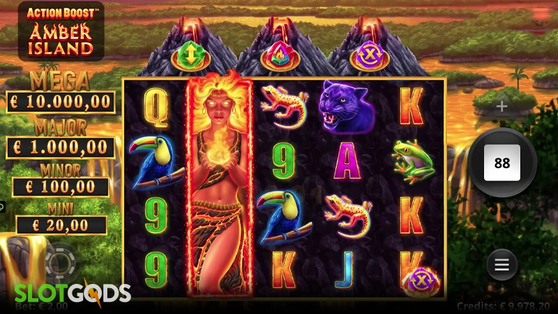 Action Boost Amber Island Slot - Screenshot 2