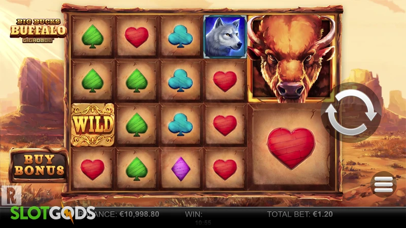 Big Bucks Buffalo Gigablox Slot - Screenshot 