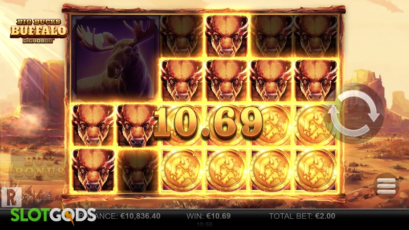 Big Bucks Buffalo Gigablox Slot - Screenshot 2