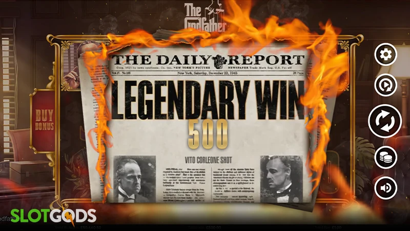The Godfather Slot - Screenshot 4