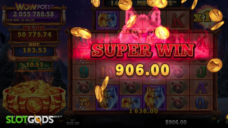 Wolf Blaze WowPot Megaways Slot - Screenshot 4
