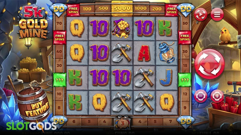 5K Gold Mine Dream Drop Slot - Screenshot 