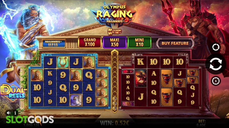 Olympus Raging Megaways Slot - Screenshot 