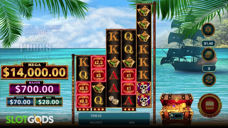 Cash Falls Pirate's Trove Slot - Screenshot 