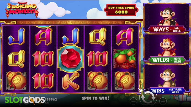 3 Dancing Monkeys Slot - Screenshot 