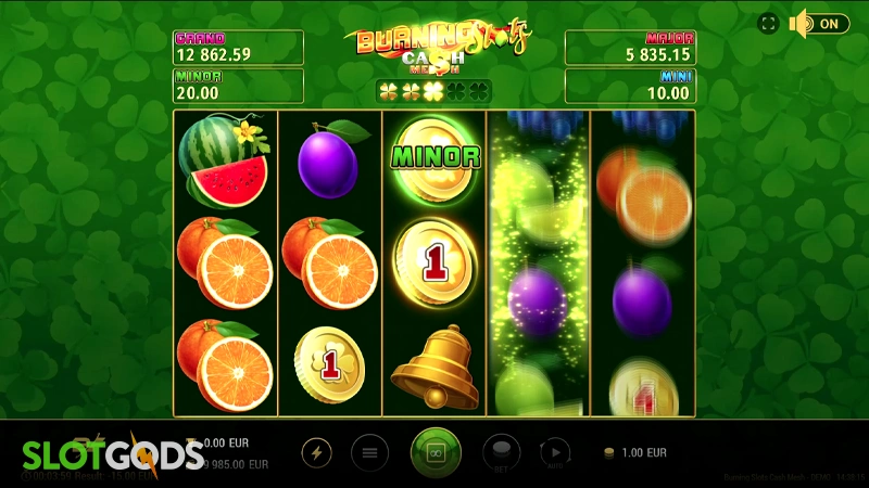 Burning Slots Cash Mesh Slot - Screenshot 2