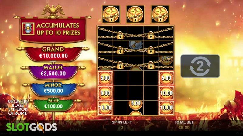 Emperor of Rome Mega Fire Blaze Slot - Screenshot 3