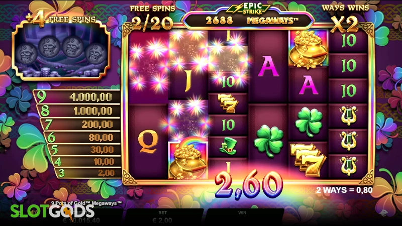9 Pots of Gold Megaways Slot - Screenshot 4