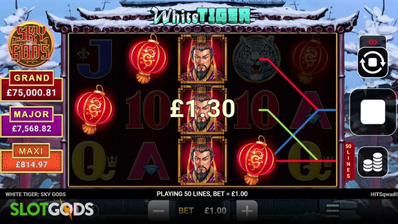 White Tiger: Sky Gods Slot - Screenshot 2