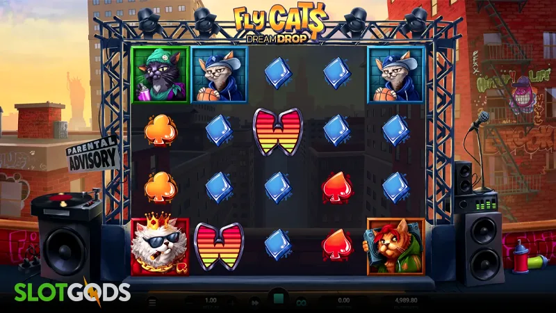 Fly Cats Dream Drop Slot - Screenshot 