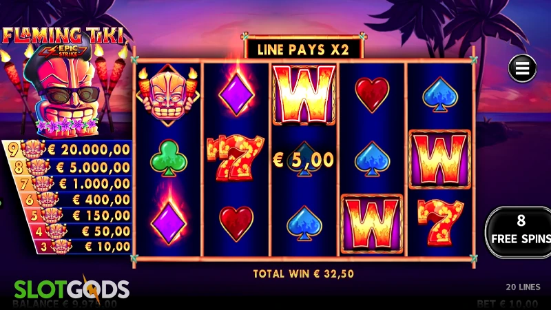 Flaming Tiki Slot - Screenshot 3