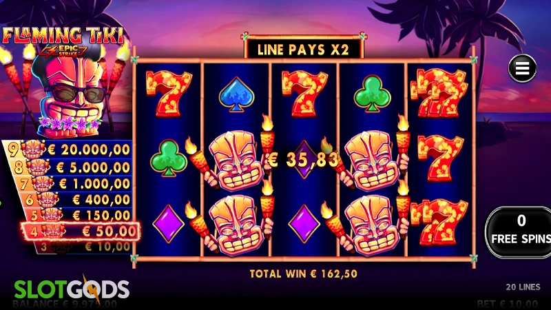 Flaming Tiki Slot - Screenshot 4