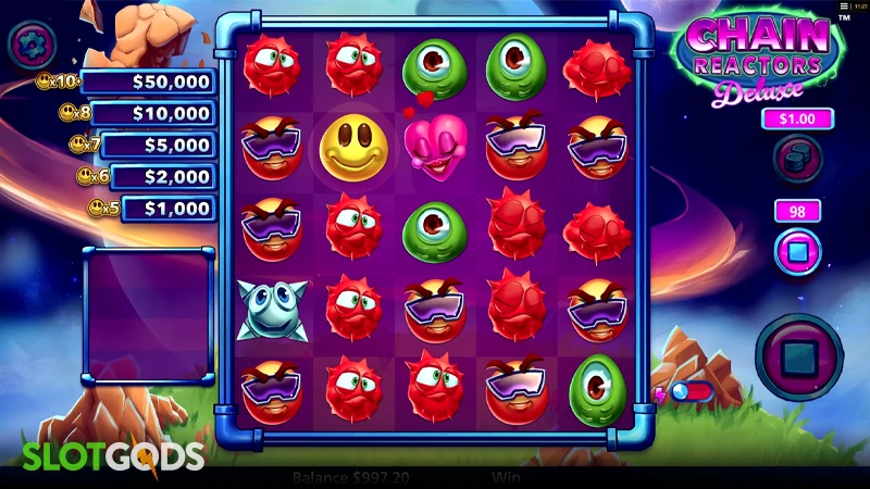 Chain Reactors Deluxe Slot - Screenshot 