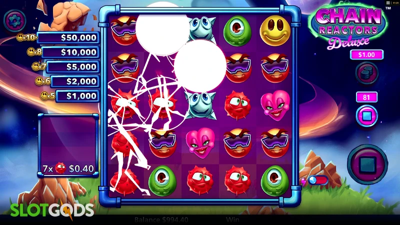 Chain Reactors Deluxe Slot - Screenshot 3
