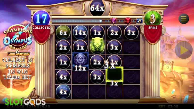Champions of Olympus Slot - Screenshot 3