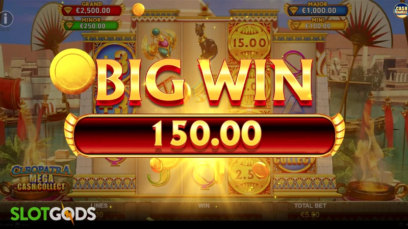 Cleopatra Mega Cash Collect Slot - Screenshot 4