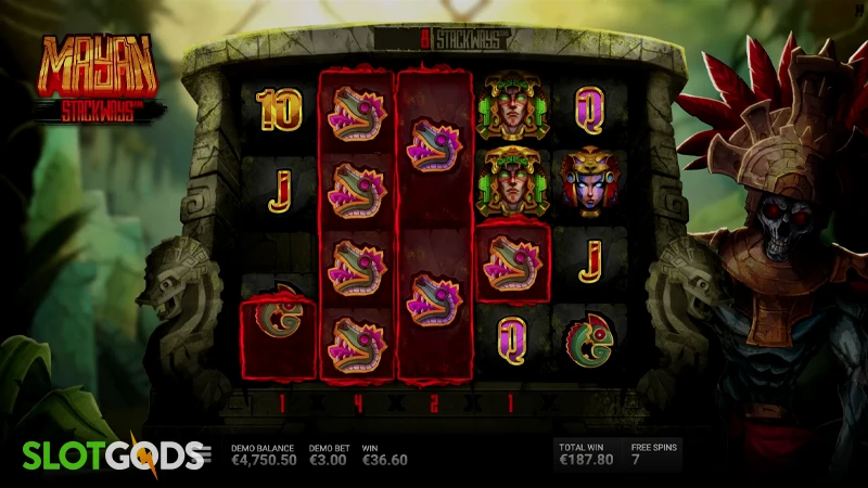Mayan Stackways Slot - Screenshot 2