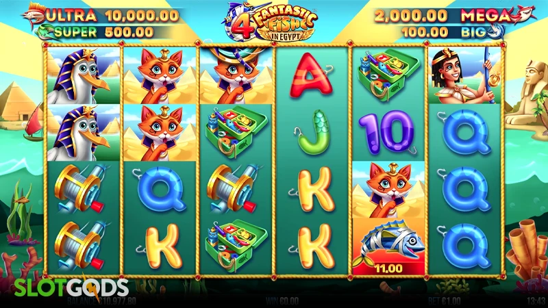 4 Fantastic Fish in Egypt Slot - Screenshot 