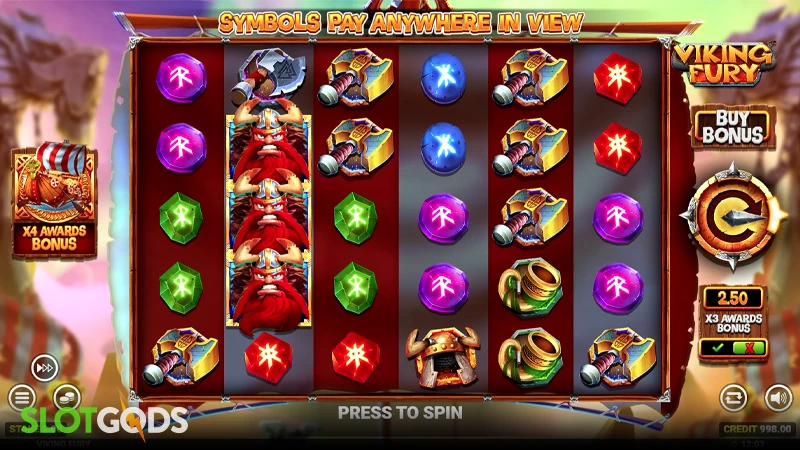 Viking Fury Spinfinity Slot - Screenshot 
