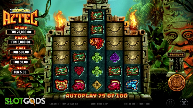 Towering Ways Aztec Slot - Screenshot 