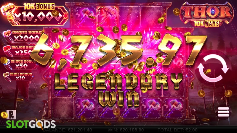 Thor 10K Ways Slot - Screenshot 4