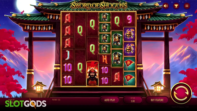 Sword of Shoguns Slot - Screenshot 