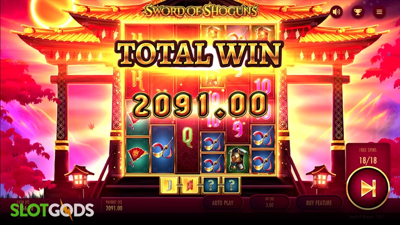 Sword of Shoguns Slot - Screenshot 4